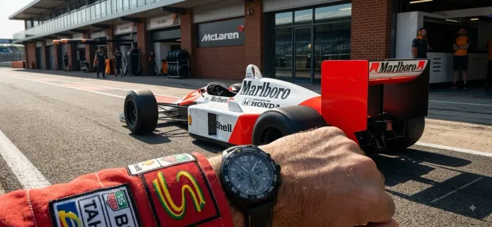 TAG Heuer Formula 1 Chronograph x Senna com caixa