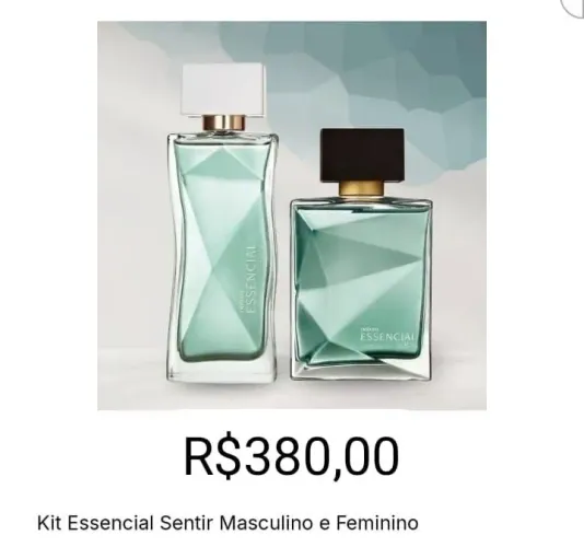 Kit Perfume essencial sentir  da linha da natura 
