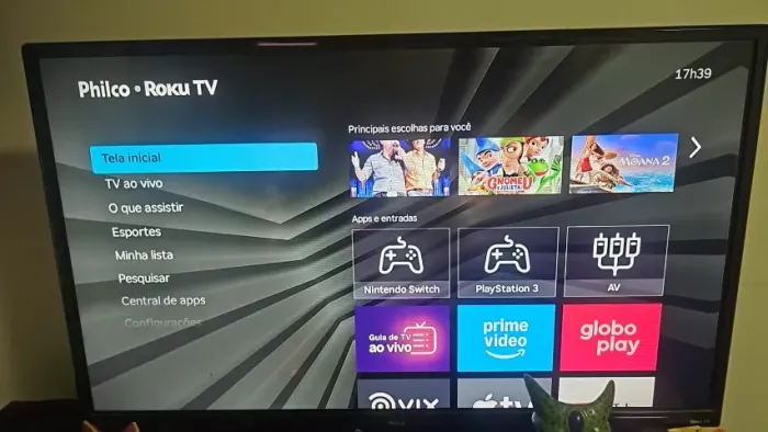 TV PHILCO ROKUTV 32 POLEGADAS SEMI NOVA SEM NENHUM DEFEITO
