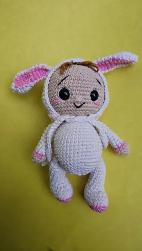 Bebê Coelho em Amigurumi, Crochê 