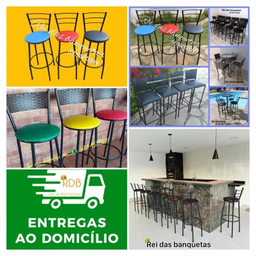 Banquetas Banqueta ligue já de fábrica 