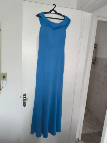 Vestido azul longo feminino ? novo, nunca usado
