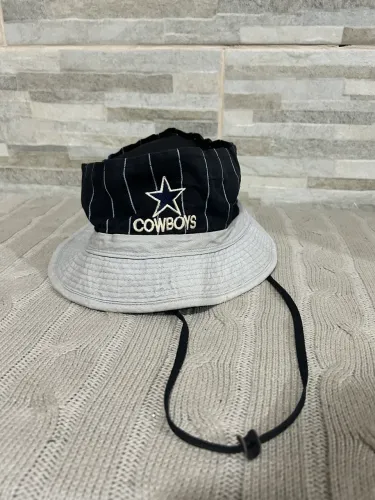 Chapéu bucket preto Cowboys 