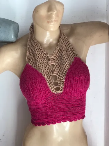 CROPPED CROCHÊ
