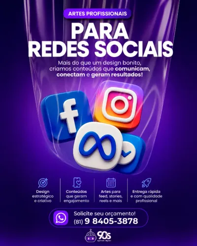 Designer Gráfico - Artes para redes sociais