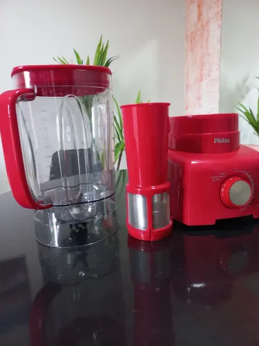 Liquidificador philco vermelho 1200w 12 velocidades capacidade máxima 3 litros