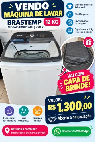 Máquina Brastemp 12 kg