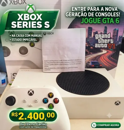 Xbox one serie s na caixa com nota e garantia