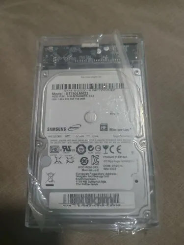HD Externo Samsung 750GB - Case Transparente USB 3.0