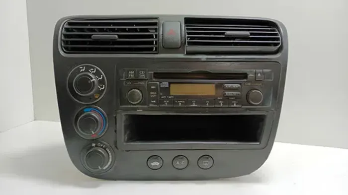 Painel Central Honda Civic G7 2001 À 2005 Preto