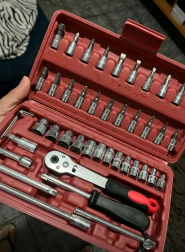 Kit ferramentas 46 peças versátil