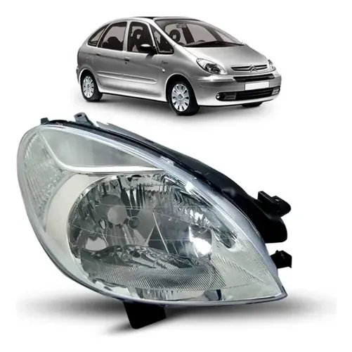 Farol Direito Xsara Picasso 2008 2009 A 2011 Lente Lisa Tyc