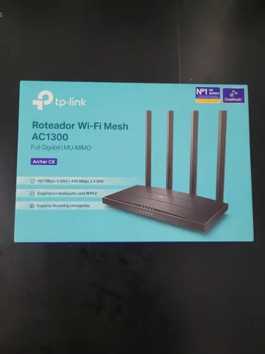 Roteador TP-Link Archer C6 AC1300 Gigabit Mesh Seminovo