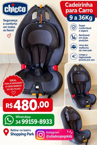 Cadeirinha Chicco 9 a 36Kg 