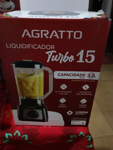 Liquidificador turbo 15 agratto 