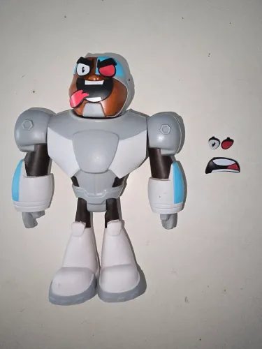 Boneco Cyborg teen titans go! Mattel 2017 troca de expressões