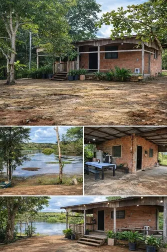 LAGO DO UBIN - TERRENO COM 78.903M2, CASA COM 2 QUARTOS, VARANDA E ÁRVORES FRUTÍFERAS 