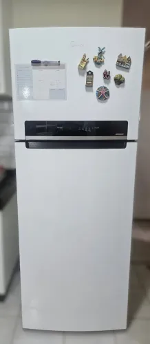 Geladeira Frost Free Duplex 491L Inverter cor Branco Midea
