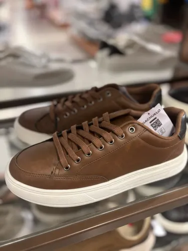 Sapatênis Casual Marrom canela tamanho 39
