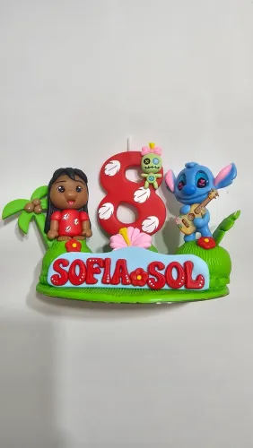 Vela topo de bolo