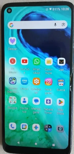 Motorola Moto G8 Play - 32GB - Azul - Com Detalhe na Tela (Funciona Tudo)