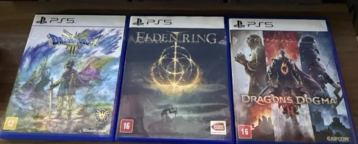 Kit JRPGs Essenciais PS5: Elden Ring + Dragon?s Dogma II + Dragon Quest III HD-2D Remake