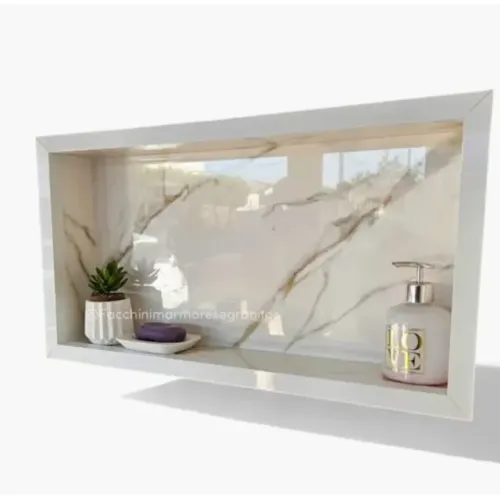 Nicho Porcelanato Para Banheiro 60x30 cm De Embutir na Parede porta Shampoo