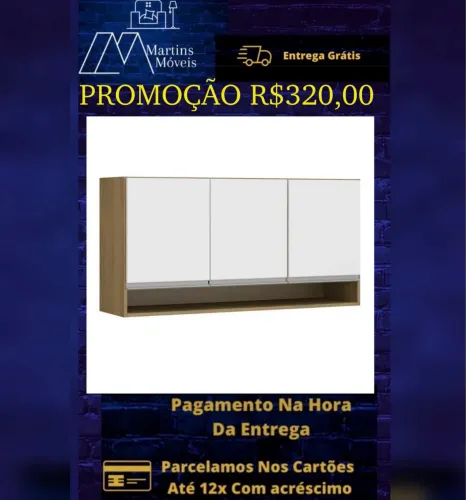 GRANDE PROMOÇÃO* ARMÁRIO 1.20 SOLUZIONE ENTREGA GRÁTIS ACEITA CARTÃO