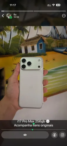 iPhone 17 Pro Max 1TB - Prateado
