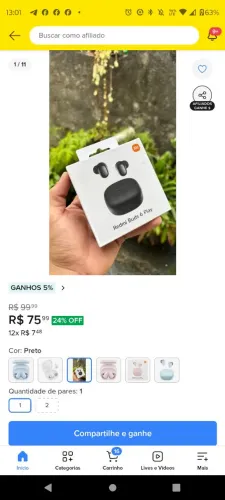 ? Fone de Ouvido Redmi Buds 6 Play - Xiaomi