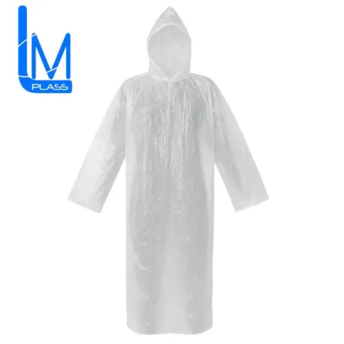 KIT 50 Capas de Chuva Descartável e Transparente Lm Plass