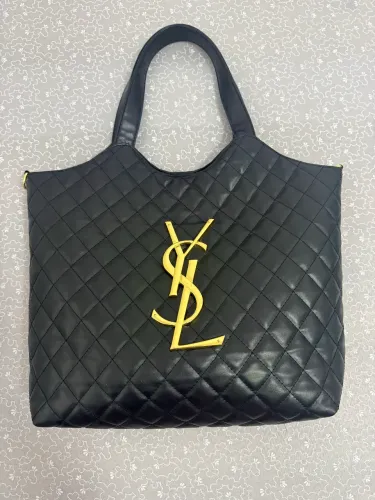 Bolsa YSL preta matelassê