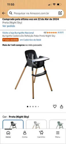 Burigotto Cadeira alimentação Poke