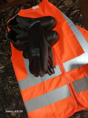 Kit colete sinalizador, bota e luva
