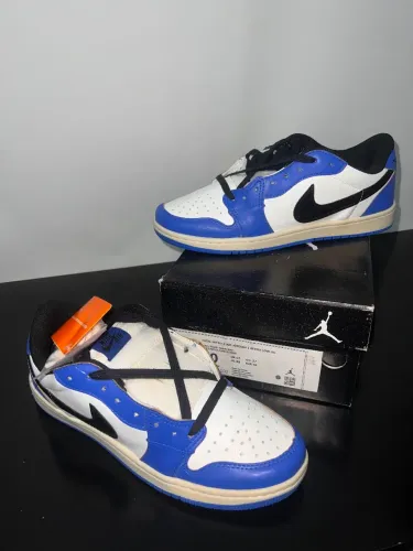 Tênis Casual Masculino Preto e Azul Streetwear Air Nike - Tamanho 40
