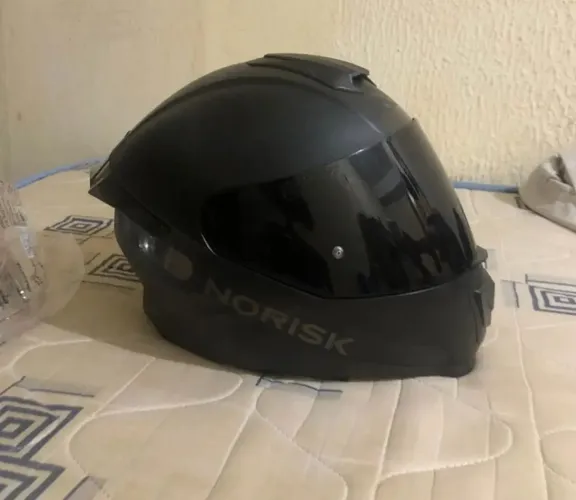 Capacete norisk black edition duas viseiras tam 58