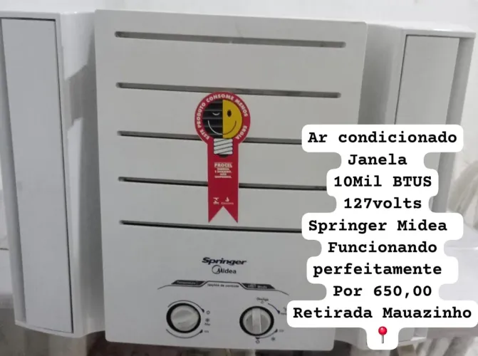 Ar condicionado de Jánela 10Mil BTUs Springer Midea Conservado FAÇO ENTREGA 