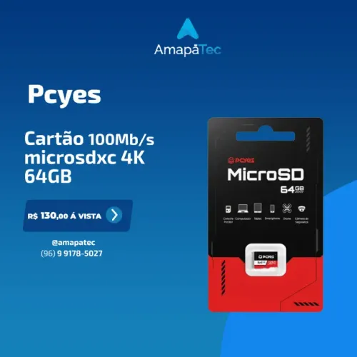 Cartão de Memória Sd Pcyes 64gb