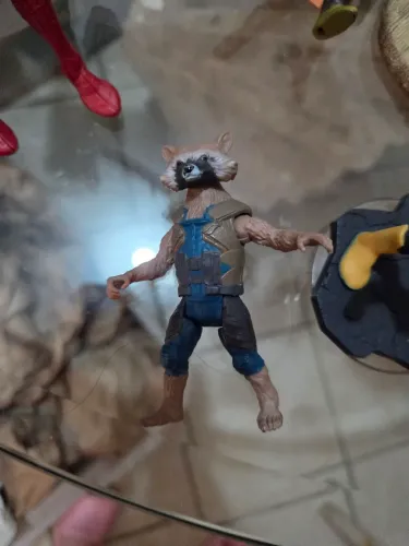 Miniatura Rocket Raccoon Guardiões Da Galáxia Disney Colecionável