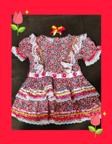 Vestido Junino Bebê 