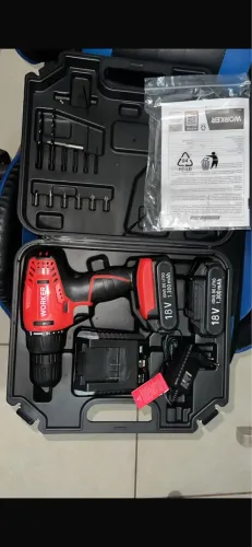 PARAFUSADEIRA 18V 2 BATERIA - WORKER