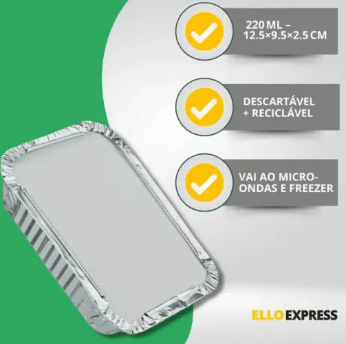 100un Marmita Alumínio P/ Bolo Empada Lembrancinha M90 220ml