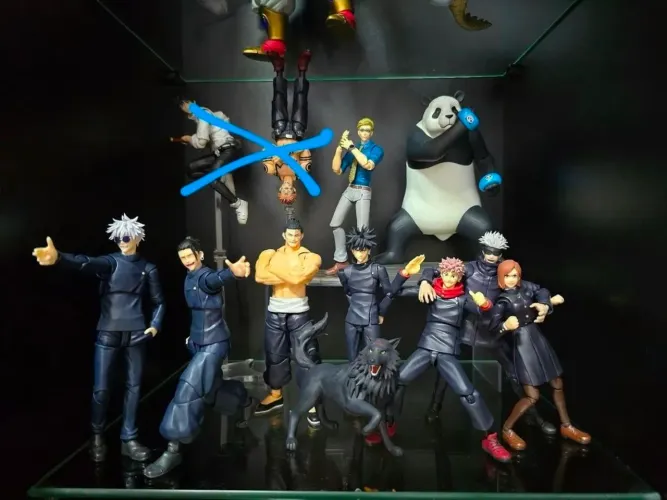 Coleção jujutso kaisen sh figuarts bandai LEIA 