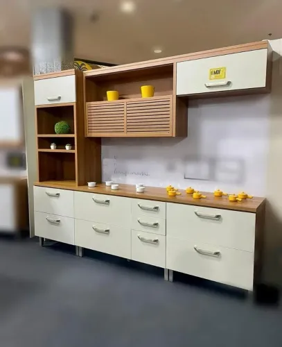 COZINHA PRINCESA COMPLETA C/ BALCÃO DE 120cm MAIS BALCÃO DE 80cm
