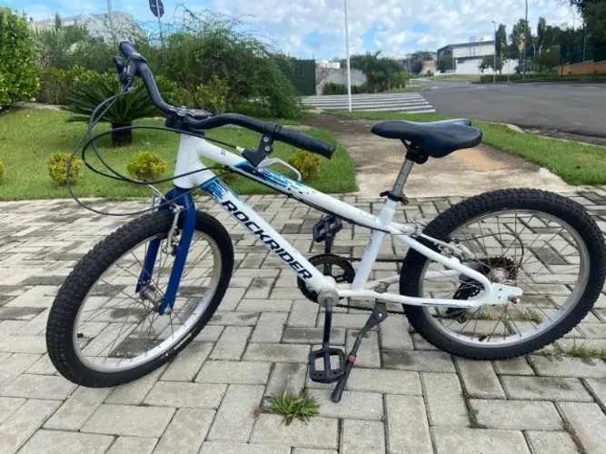 Bicicleta Infantil MTB ST 120 Aro 20 Rockrider Branca