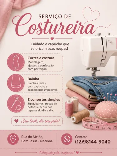 Costuras em geral
