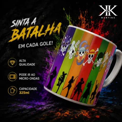 CANECA PORCELANA ONE PIECE 325ML