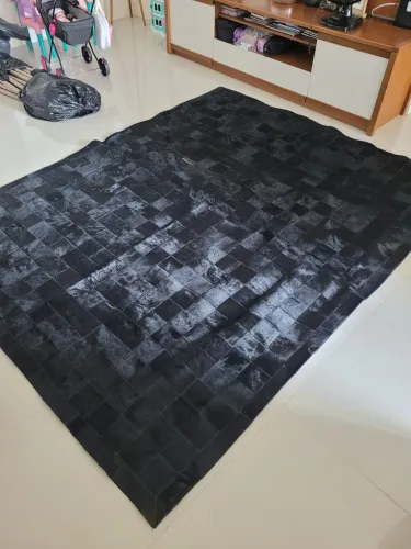 Tapete de Couro Natural 1,95 X 2,45 com borda