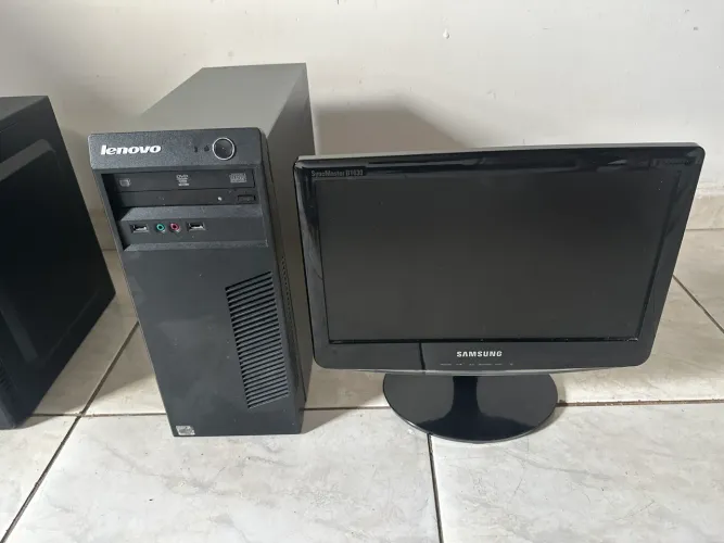 Computador i3 tela 19 completo para empresas tudo dell ssd 8 gb garantia loja 