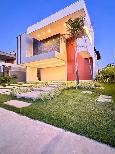 Duplex Alto padrão no Alphaville Ceará I com 6 suítes, piscina e negociação facilitada,